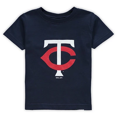 T-shirt bleu marine avec logo de l'équipe primaire Minnesota Twins pour bébé