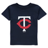T-shirt bleu marine avec logo de l'équipe primaire Minnesota Twins pour bébé