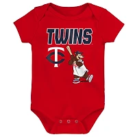 Ensemble de body 3 pièces pour bébé Outerstuff Minnesota Twins Home Plate
