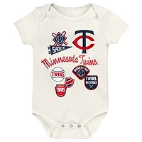Infant Outerstuff Minnesota Twins Home Plate 3-Piece Bodysuit Set