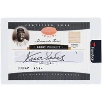 Kirby Puckett Minnesota Twins Autographed 2004 Leaf Certified Cuts Game-Used Relic Cut Auto #CC-39 #22/25 Card