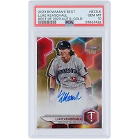 Carte autographiée de Luke Keaschall (Minnesota Twins) Bowman's Best Best of 23' Gold Refractor #B23-LK #28/50, authentifiée par PSA.