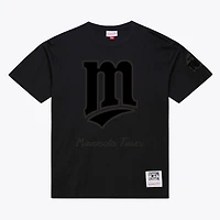 T-shirt noir Mitchell & Ness Minnesota Twins Cooperstown Collection Phantom pour homme