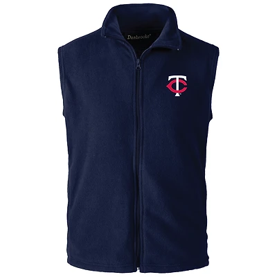 Men's Dunbrooke  Navy Minnesota Twins Full-Zip Vest