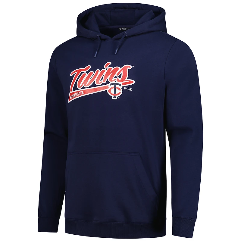 Sweat à capuche en polaire bleu marine Podium des Twins du Minnesota Levelwear pour homme