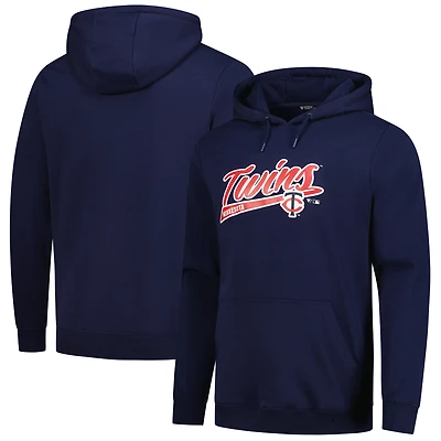 Sweat à capuche en polaire bleu marine Podium des Twins du Minnesota Levelwear pour homme