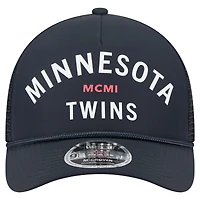 Men's New Era  Navy Minnesota Twins Minimalist 9FORTY A-Frame Adjustable Hat