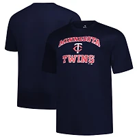 Men's Profile  Navy Minnesota Twins Big & Tall Heart Soul T-Shirt