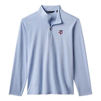 Pull à glissière quart de tour bleu clair TravisMathew des Twins du Minnesota Time to Tailgate pour homme