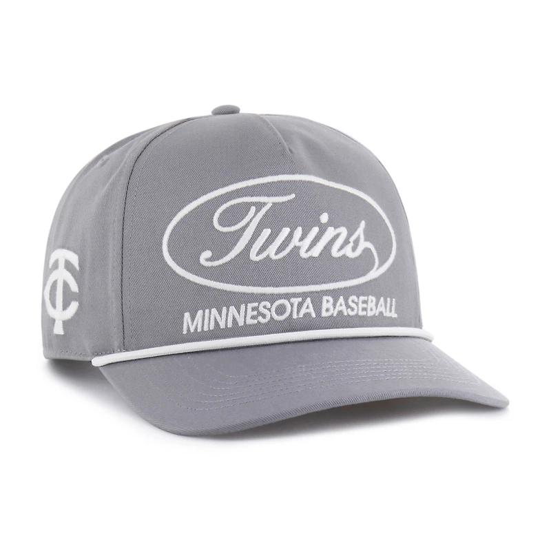Men's '47 Gray Minnesota Twins Foundational Hitch Adjustable Hat