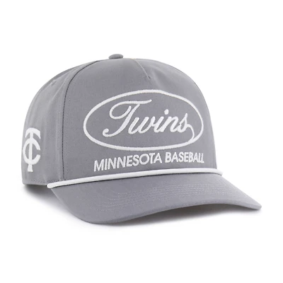 Men's '47 Gray Minnesota Twins Foundational Hitch Adjustable Hat