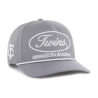 Men's '47 Gray Minnesota Twins Foundational Hitch Adjustable Hat