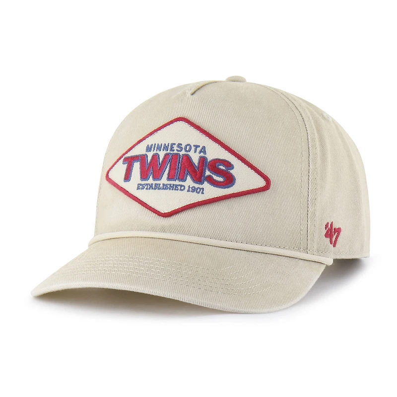 Men's '47 Khaki Minnesota Twins Cairn Hitch Adjustable Hat