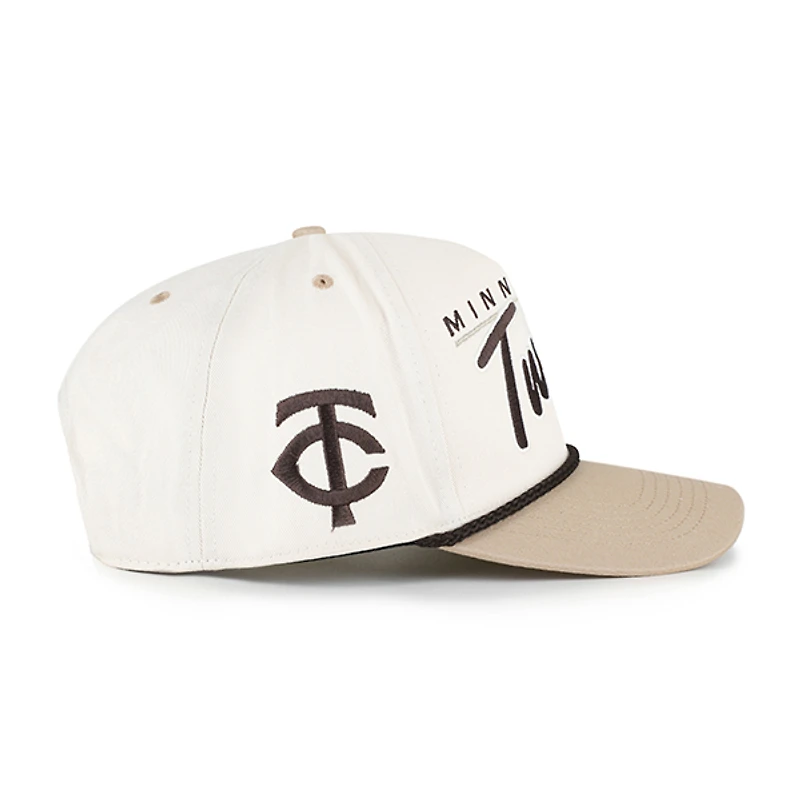 Men's '47  Natural/Tan Minnesota Twins Neutral Terrain Hitch Rope Adjustable Hat