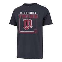 Men's '47  Navy Minnesota Twins Cooperstown Collection Borderline Franklin T-Shirt