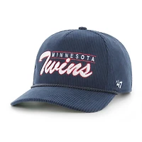Casquette ajustable en velours côtelé bleu marine '47 Minnesota Twins pour homme