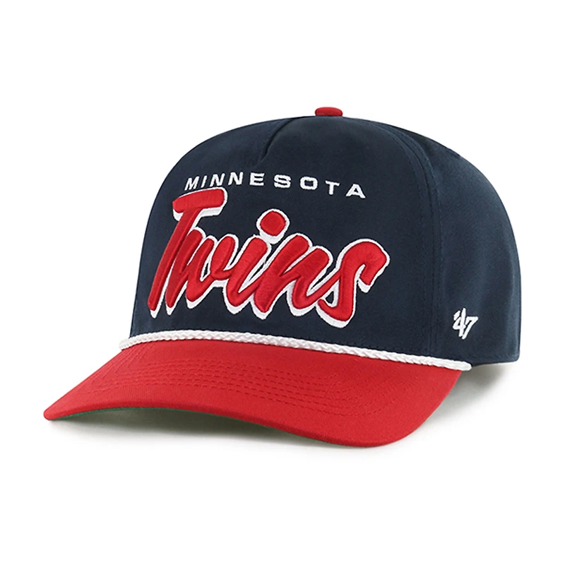 Casquette ajustable Dropshadow Rope Hitch bleu marine pour homme '47 des Twins du Minnesota