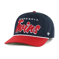 Casquette ajustable Dropshadow Rope Hitch bleu marine pour homme '47 des Twins du Minnesota