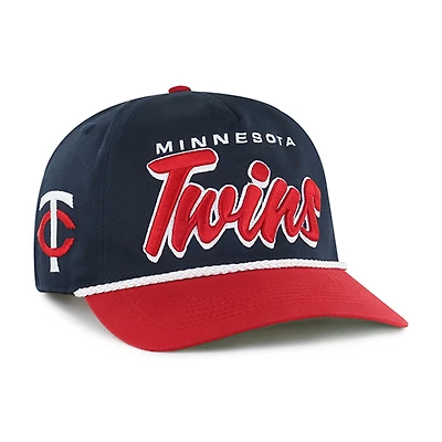 Casquette ajustable Dropshadow Rope Hitch bleu marine pour homme '47 des Twins du Minnesota