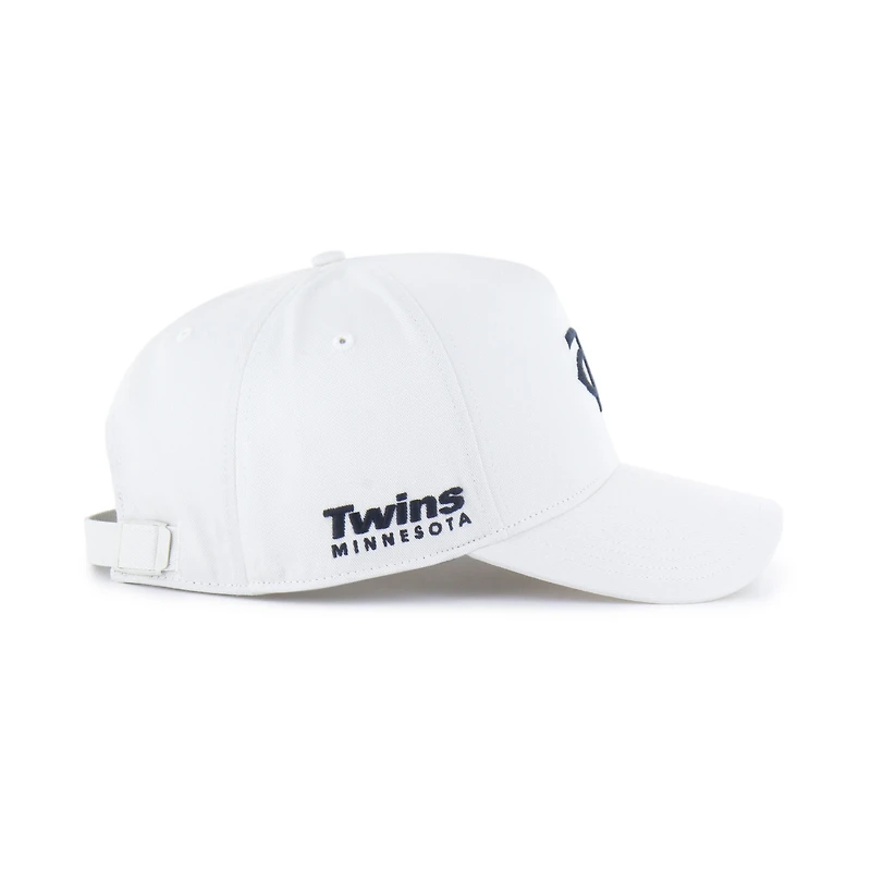 Men's '47 White Minnesota Twins Foundational Pinch Offside Adjustable Hat