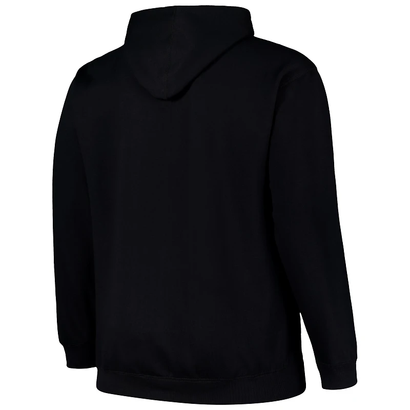 Men's Black Minnesota Twins Stack Fleece Pullover Hoodie