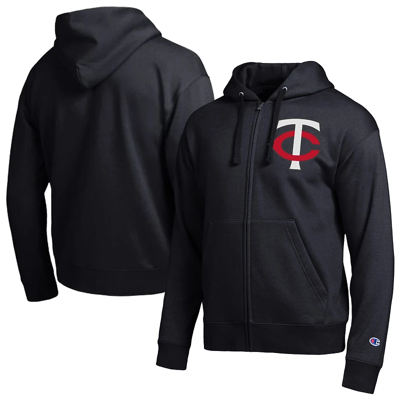 Men's Champion Black Minnesota Twins All-Star Full-Zip Hoodie