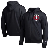Men's Champion  Black Minnesota Twins All-Star Full-Zip Hoodie