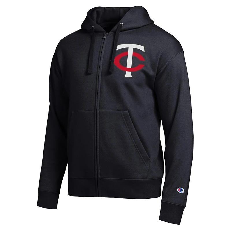 Men's Champion Black Minnesota Twins All-Star Full-Zip Hoodie