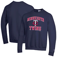 Men's Champion  Navy Minnesota Twins Heart & Soul Powerblend Sweatshirt