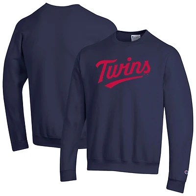 Sweat-shirt Champion bleu marine Minnesota Twins Powerblend pour homme