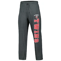 Men's Concepts Sport Charcoal/Navy Minnesota Twins Meter Top & Pants Sleep Set