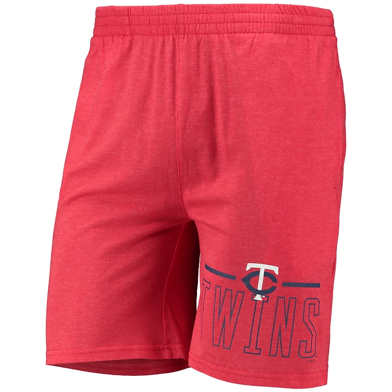 Men's Concepts Sport Red/Navy Minnesota Twins Meter Top and Shorts Sleep Set