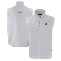 Gilet zippé écologique pour homme, gris, de la collection Cutter & Buck des Minnesota Twins, grande taille