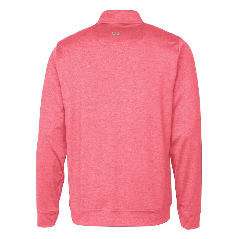 Pull-over zippé Stealth Heathered rouge des Twins du Minnesota pour homme, Cutter & Buck