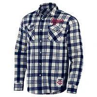 Collection Darius Rucker pour hommes par Fanatics Chemise boutonnée en flanelle à carreaux Minnesota Twins bleu marine