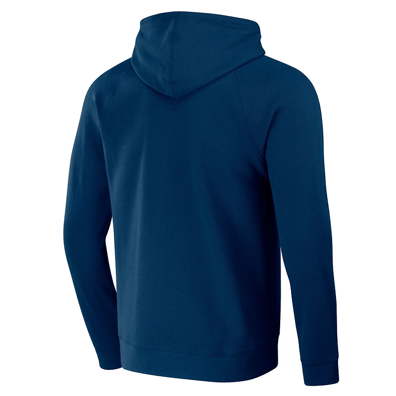 Men's Darius Rucker Collection by Fanatics  Navy Minnesota Twins Waffle-Knit Raglan Pullover Hoodie
