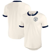 T-shirt Henley Raglan blanc pour homme de la collection Darius Rucker Fanatics des Minnesota Twins