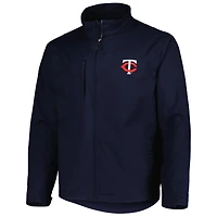Men's Dunbrooke Navy Minnesota Twins Journey Tri-Blend Full-Zip Jacket