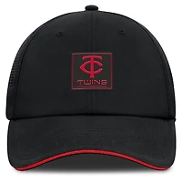 Men's Fanatics Black Minnesota Twins Level Up Driver Adjustable Hat