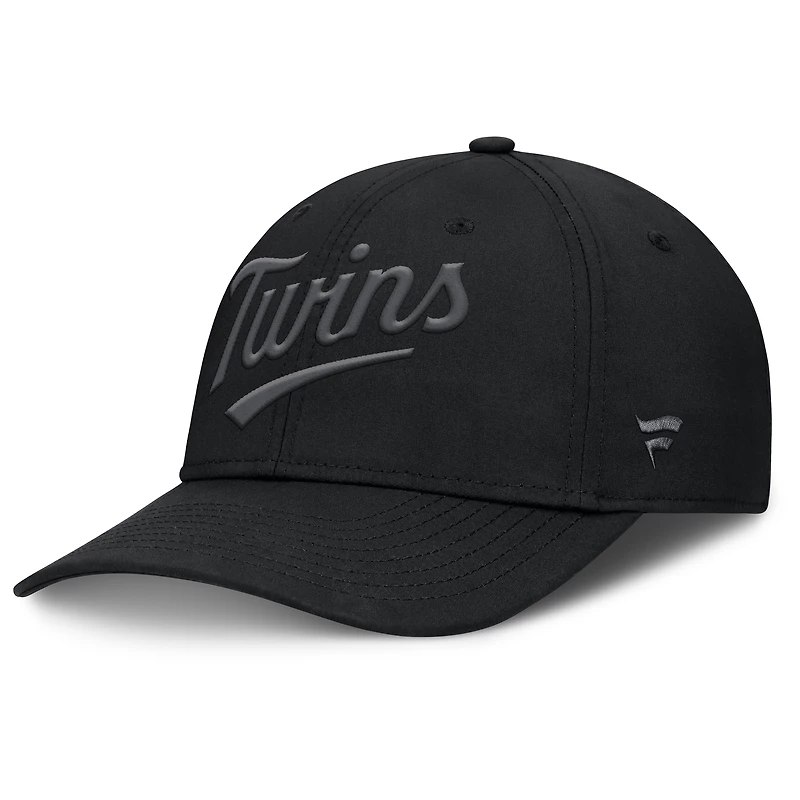 Casquette Overpower Flex noire pour homme des Twins du Minnesota Fanatics