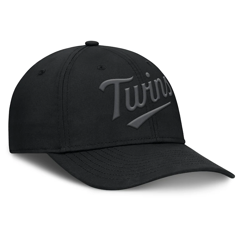 Casquette Overpower Flex noire pour homme des Twins du Minnesota Fanatics