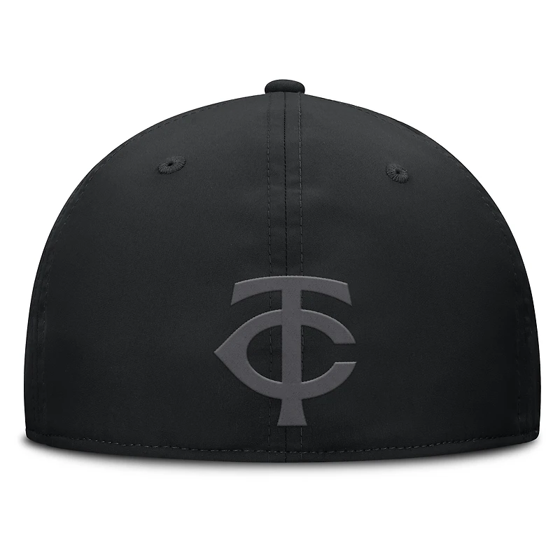 Casquette Overpower Flex noire pour homme des Twins du Minnesota Fanatics