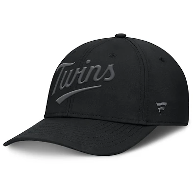 Casquette Overpower Flex noire pour homme des Twins du Minnesota Fanatics
