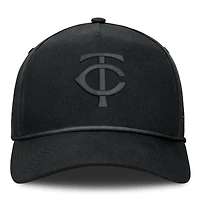 Casquette ajustable Fanatics noire Minnesota Twins Undertone A-Frame pour homme