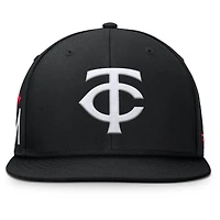 Men's Fanatics Black Minnesota Twins Walk-Off Bullpen Snapback Hat
