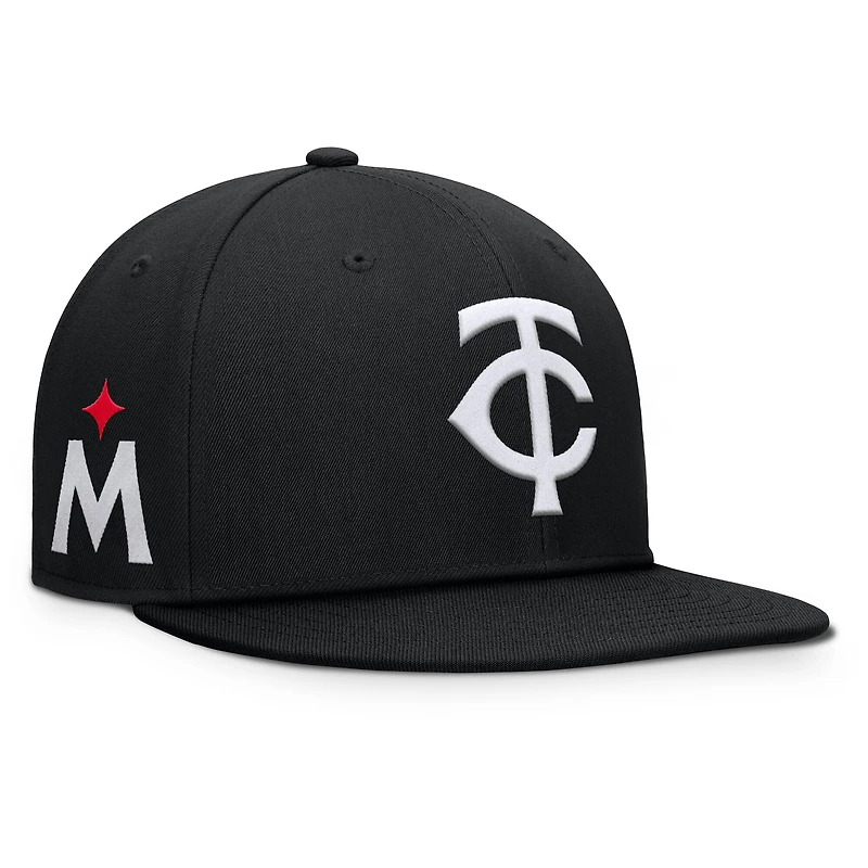 Men's Fanatics Black Minnesota Twins Walk-Off Bullpen Snapback Hat