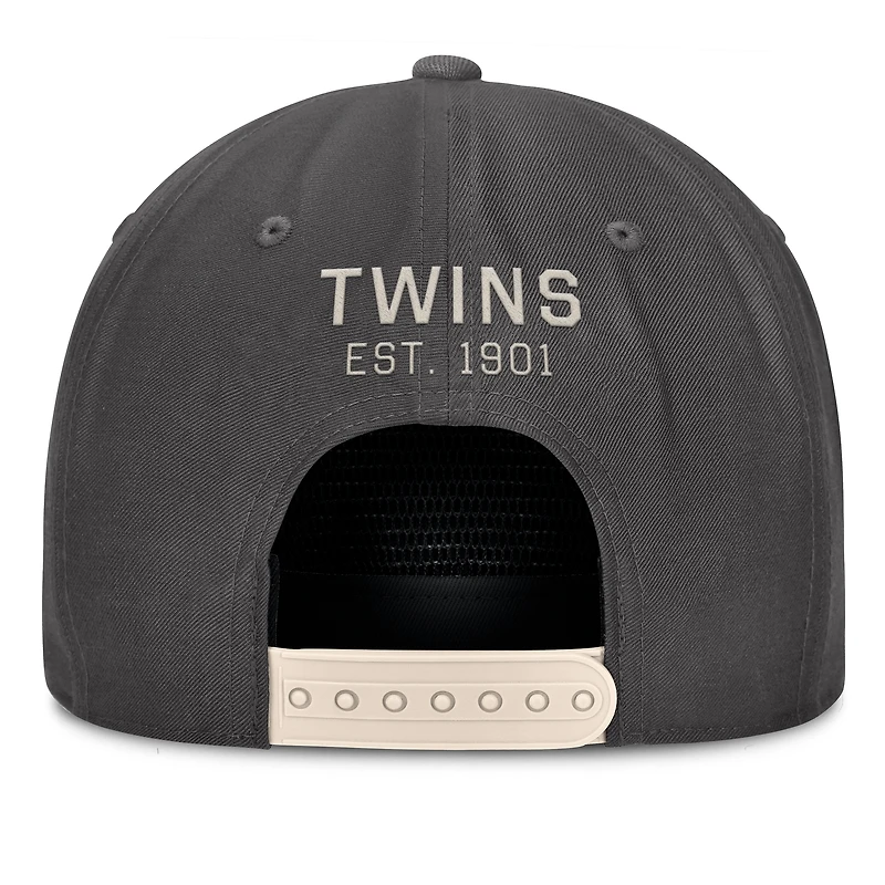Casquette ajustable pour homme Fanatics anthracite Minnesota Twins Closer
