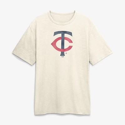 Men's Fanatics Cream Minnesota Twins Stadium Slub T-Shirt