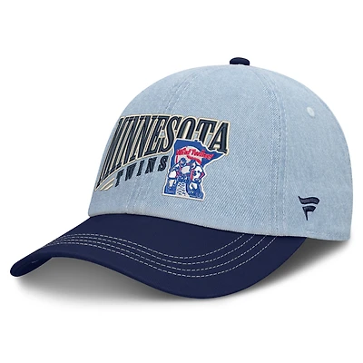 Men's Fanatics Denim Minnesota Twins Retire Adjustable Hat