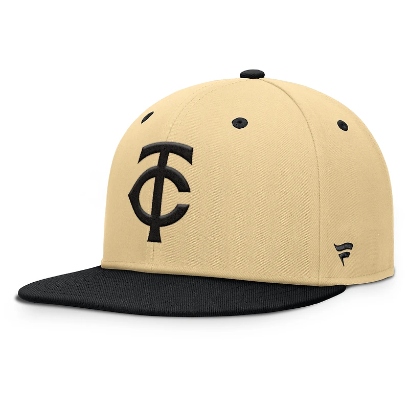 Casquette ajustable Fanatics kaki pour homme, motif Twins du Minnesota Duel